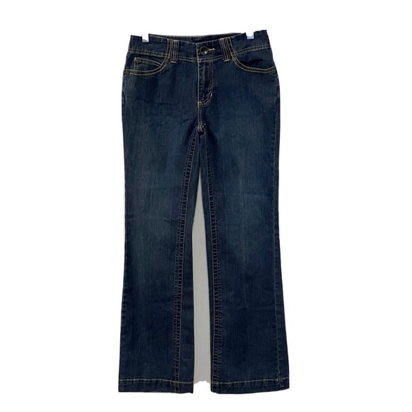High Sierra Womens Flared Blue Denim Jeans Cotton Stretch Embroidered Size 4 - Picture 1 of 10